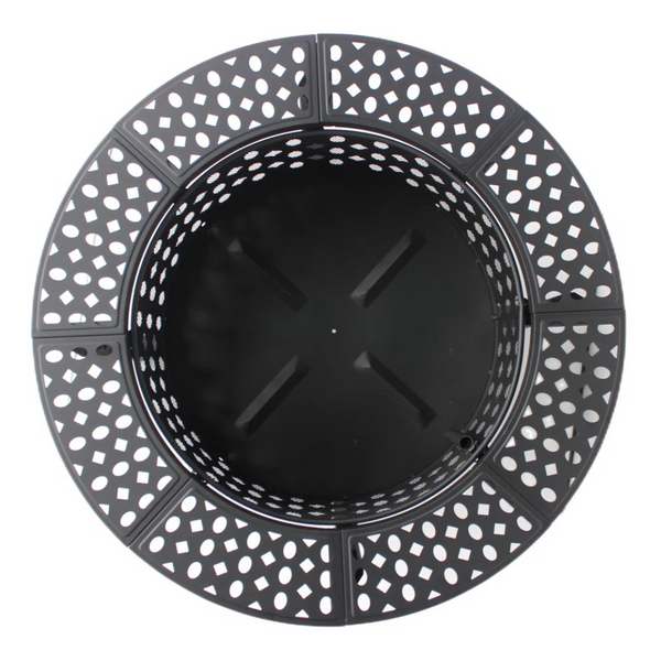 Hayler Wood Burning Outdoor Fire Pit Table With Lid