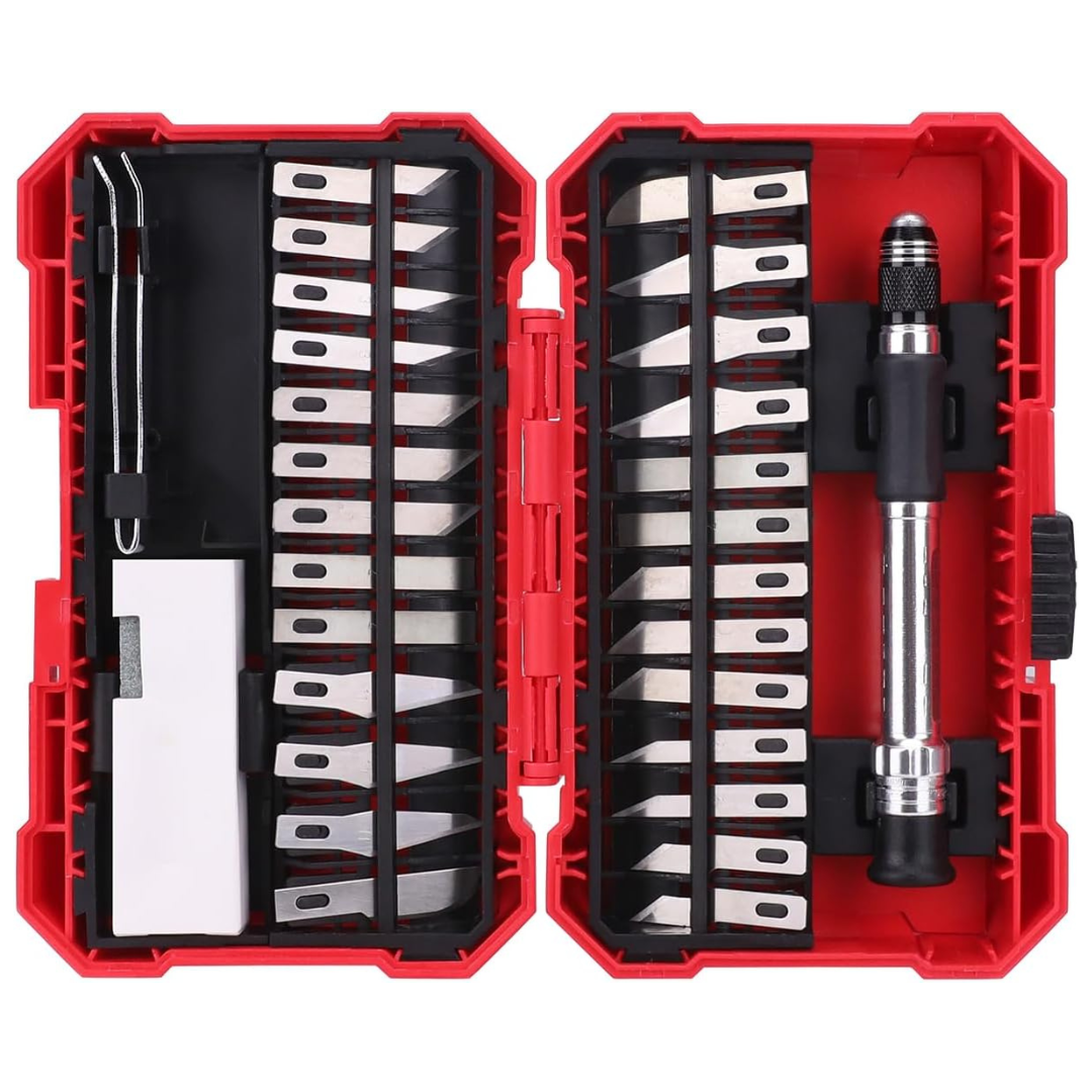 Amazon Basics 29-Piece Precision Hobby Knife Set