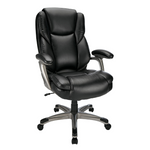 Realspace Cressfield Bonded Leather High-Back Executive Chair (2 Colors)