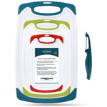 4-Piece BPA Free Plastic Chopping Board Set