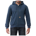 Men's Loose Fit Heavyweight Full Zip Fleece-Lined Hoodie