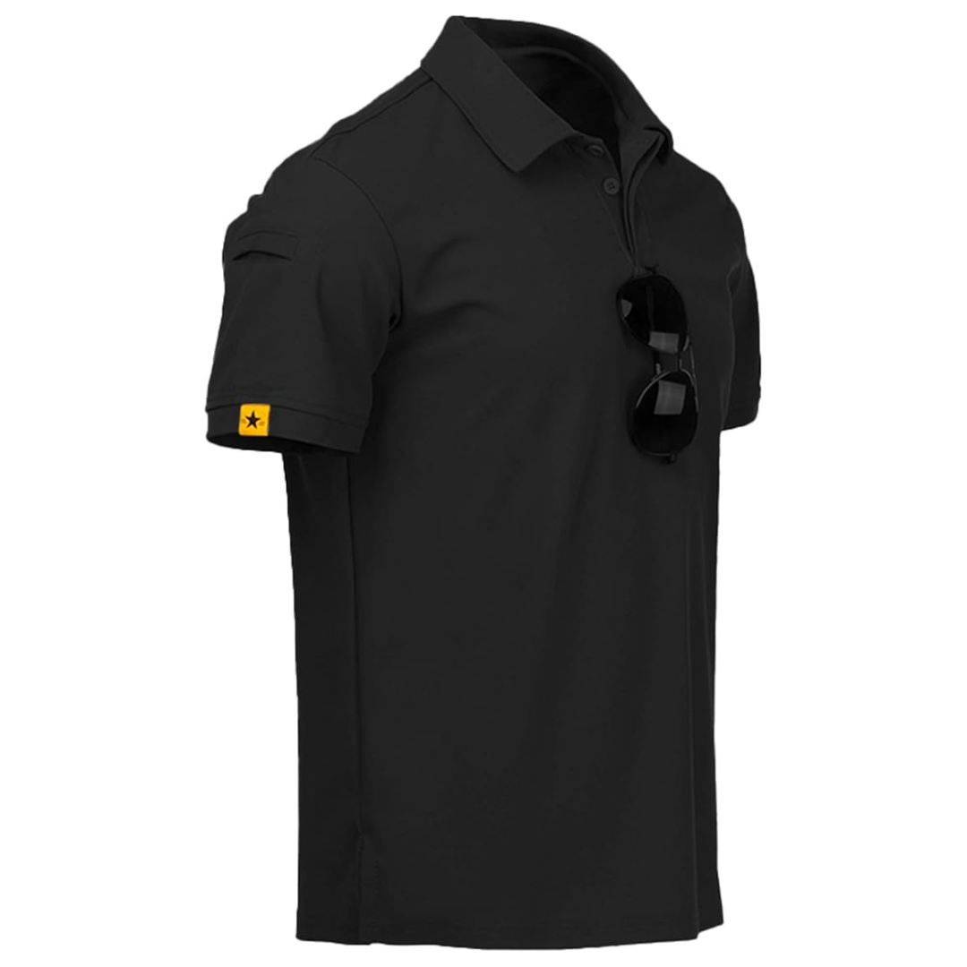 ZITY Men's Short Sleeve Sports Tactical Polo T-Shirt