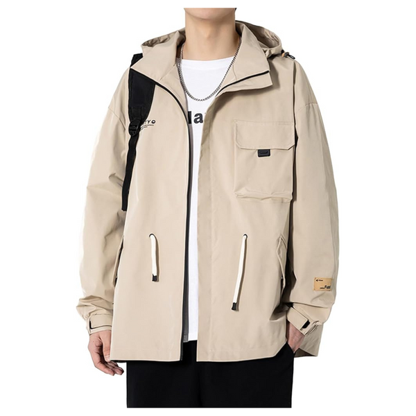 Men's Hooded Lightweight Windbreaker Softshell Jacket