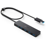 Anker 4-Port Ultra-Slim Data USB 3.0 Hub W/ 2ft Extended Cable