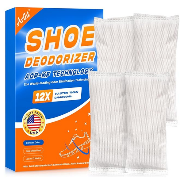 4-Count Arint Long-Lasting Odor Eliminator Shoe Deodorizer (White)