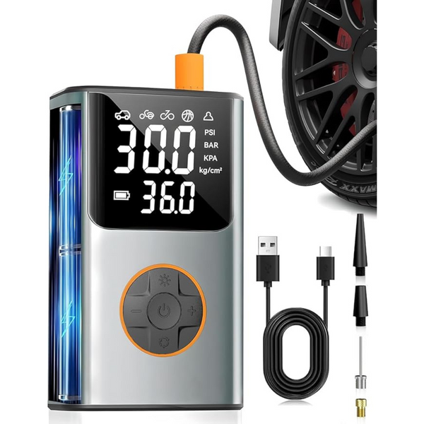 150PSI Tire Inflator Portable Air Compressor With LCD Dual Screen