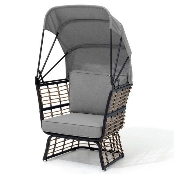 Wildon Home Squyres Aluminum Outdoor Wicker Egg Chair