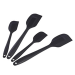 Amazon Basics Non-Stick Heat Resistant Rectangular Silicone Spatula Set, 2 Small & 2 Large Spatulas