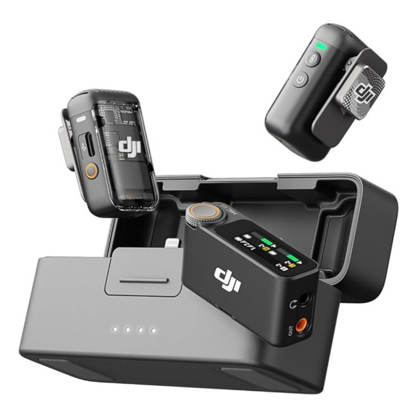 DJI Wireless Lavalier Microphone With 820 Ft.(250m) Range & Charging Case