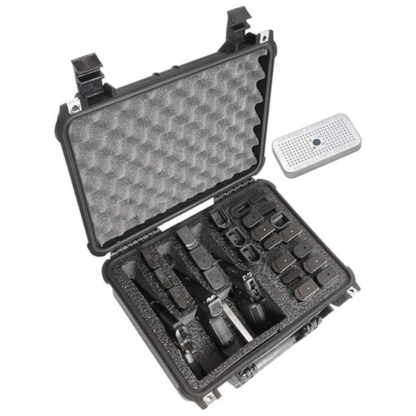 Case Club 3 Pistol & Accessory & Up To 23 Magazines Pre-Cut Waterproof Case