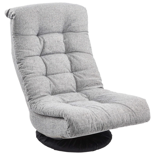 Swivel Foam Lounge Chair With Headrest (2 Colors)