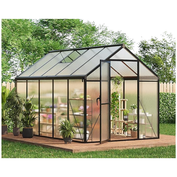 6x10ft Aluminum Polycarbonate Greenhouses