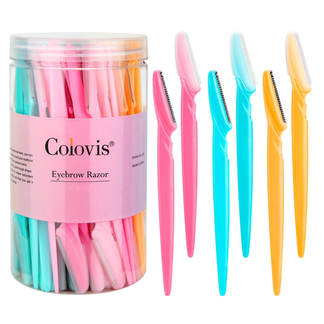 66-Piece Unisex Eyebrow & Face Razor With Protective Cover