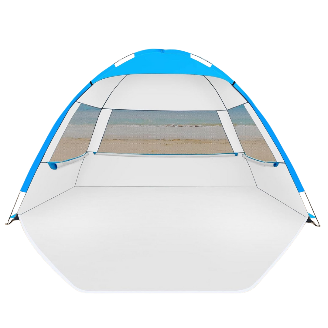 3-4 Persons UPF 50+ UV Protection Beach Tent Sun Shelter