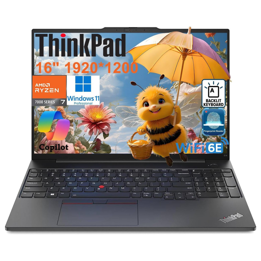 Lenovo ThinkPad 16" FHD+ Laptop (Ryzen 7 7735HS / 32GB RAM / 1TB SSD)