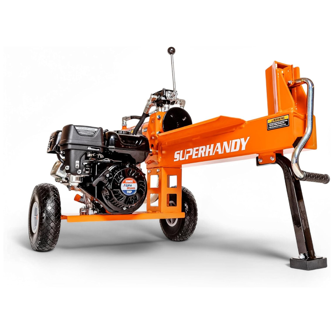 SuperHandy Log Splitter Portable 20 Ton Rapid Auto Return Ram System