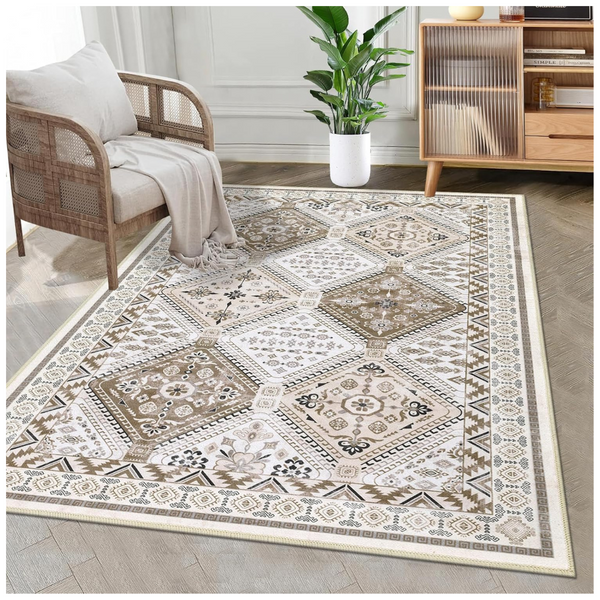 3' x 5' Non Slip Large Traditional Washable Area Rug