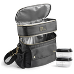 Women's Dual Compartment Insulated Extra Large Meal Prep Lunch Bag