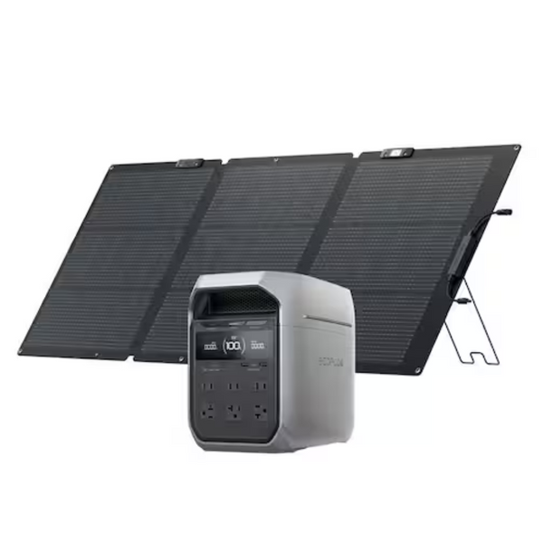 EcoFlow Delta 3 Plus 1024Wh Power Station + 160W TOPCon Solar Panel