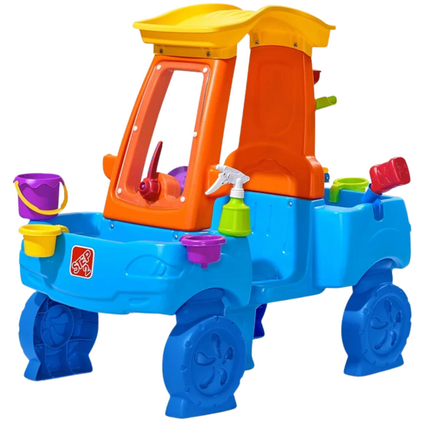 Step2 Car Wash Splash Center Kids Water Table & Pretend Play Car