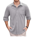 COOFANDY Men's Long Sleeve Casual Dress Shirt