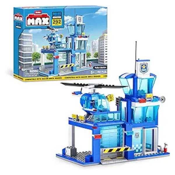 292-Pieces MAX Adventure Police Station Playset