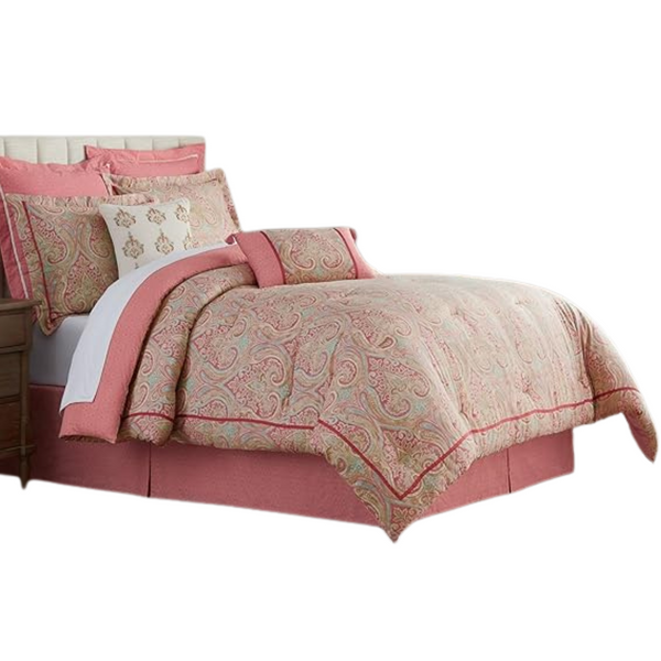 4-Piece Waverly Hampton Estate Queen Comforter Set (Rouge)