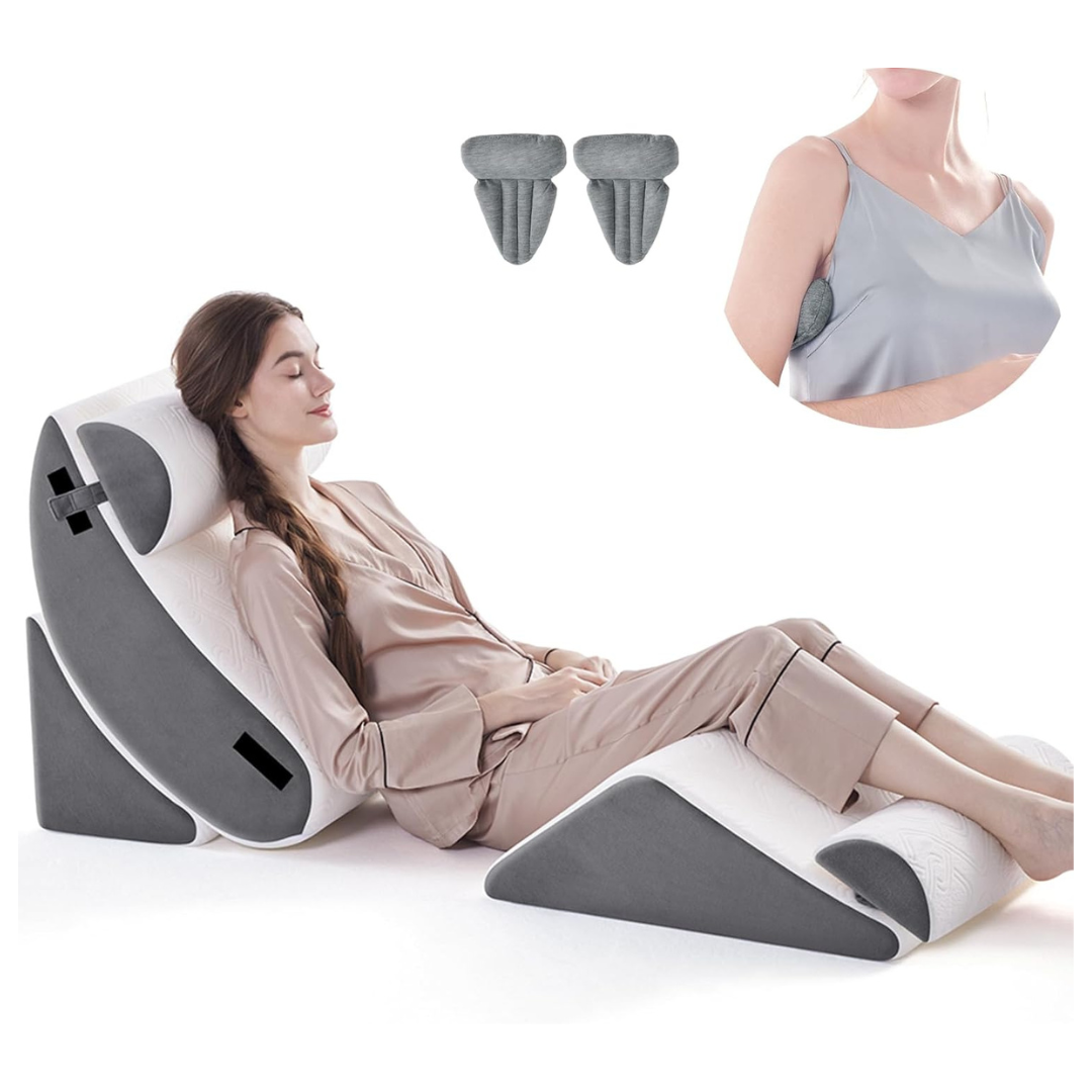 5-Pieces Orthopedic Bed Wedge Pillow Set
