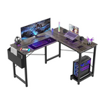 50" L Shaped Gaming Computer Reversible Corner Table