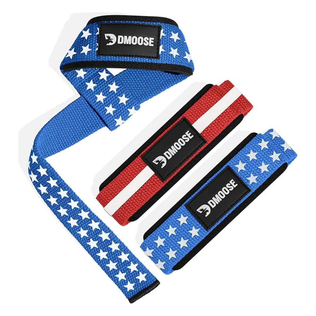 24" 5mm DMoose Fitness Wrist Straps For Weightlifting (Pair, Various)
