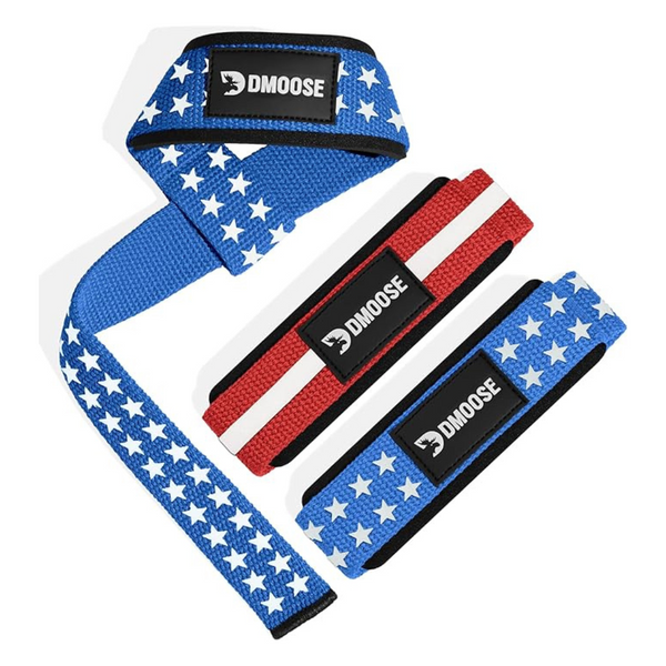 24" 5mm DMoose Fitness Wrist Straps For Weightlifting (Pair, Various)
