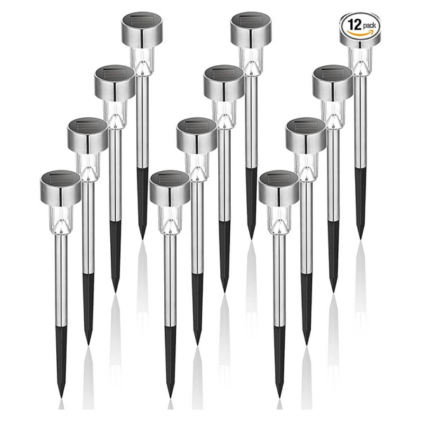 12-Pack Gigalumi Solar Outdoor Garden Led Light