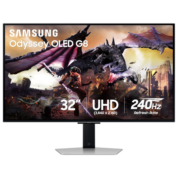 Samsung Odyssey G8 32" 4K UHD 240Hz 0.03ms OLED Gaming Monitor