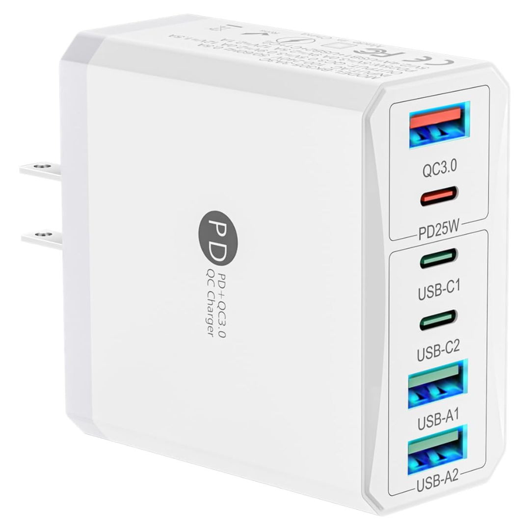 100W 6-Port Type C Fast Charging Block
