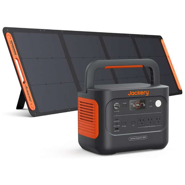 Jackery 1070Wh 1000 v2 Portable Solar Generator W/ 200W Solar Panel