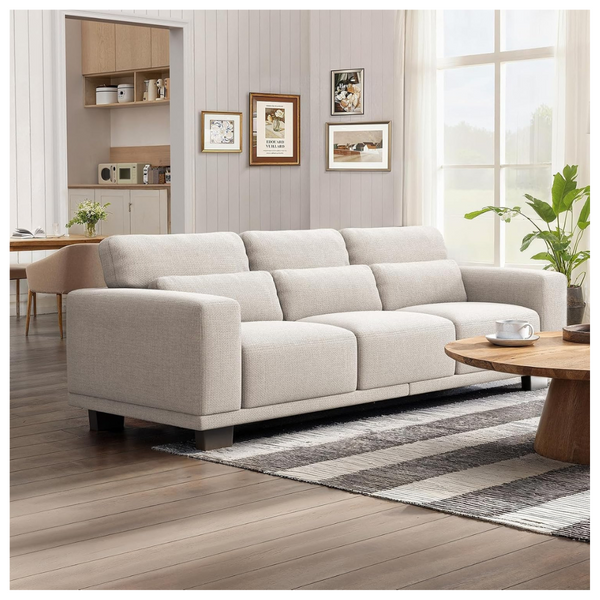 Marsail 89" 3-Seater Sofa With Supportive Cushion