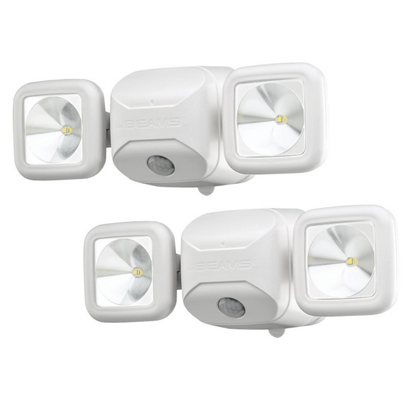 2-Pack Wireless Battery Motion Sensing LED Security Spotlight