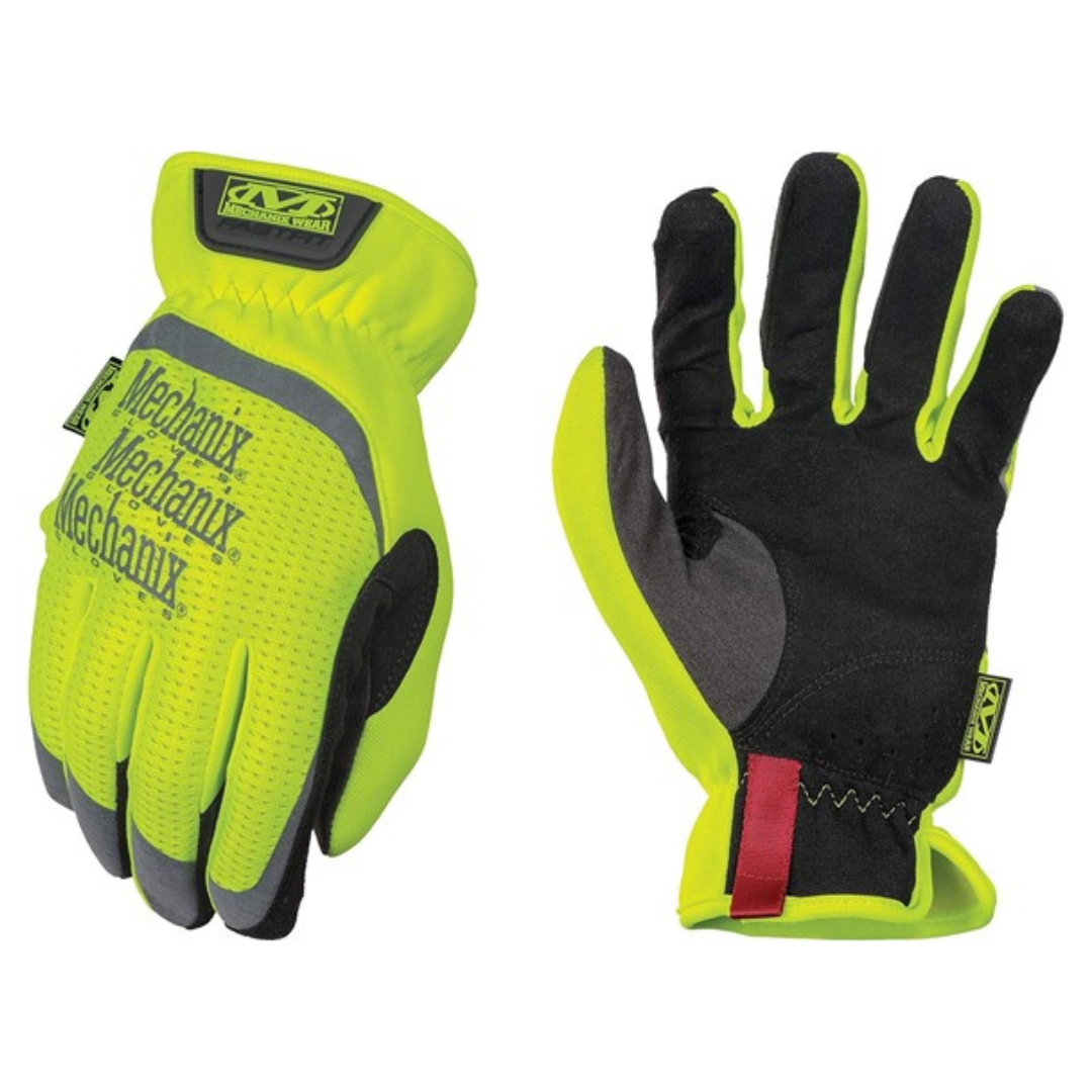 3-Pairs Mechanix Wear Hi-Viz FastFit Reflective Touchscreen Work Gloves