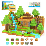 100-Piece Build Mine Magworld Forest Cottage Magnetic Blocks