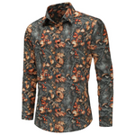 Mens Novelty Long Sleeve Button Down Shirts