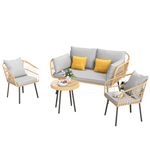 4-Piece Yitahome All-Weather Wicker Patio Furniture Set
