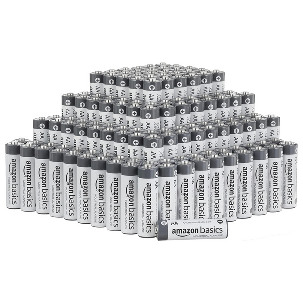 Amazon Basics 200-Pack AA Alkaline Industrial Batteries