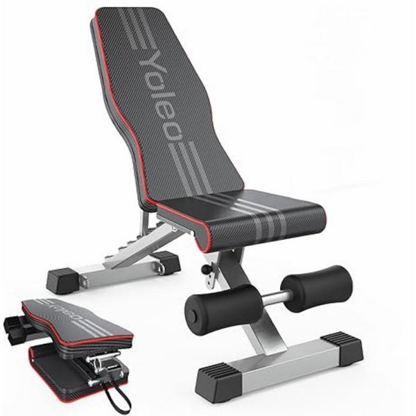 Adjustable Weight Press Bench W/ Quick Folding & Fast Adjustment