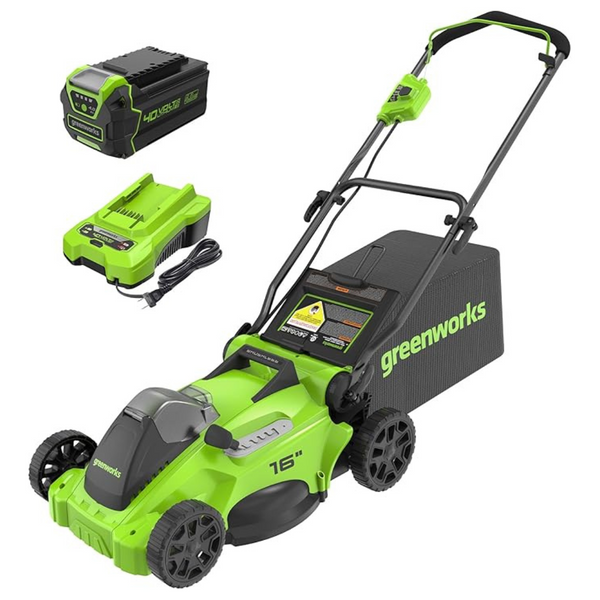 Greenworks 40V 16" Brushless Cordless (Push) Lawn Mower