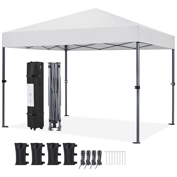 Yaheetech 10x10ft 1-Person Setup Pop Up Canopy Tent