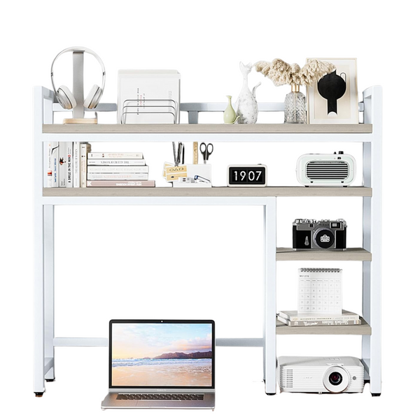 5-Tier Wooden Desk Shelf Organizer