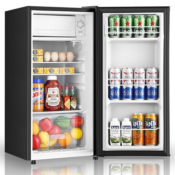 HAILANG 3.1 Cu.Ft Single Door Mini Fridge With Freezer