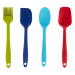 4 Piece Ela Series Silicone Rubber Mini Spatula Set