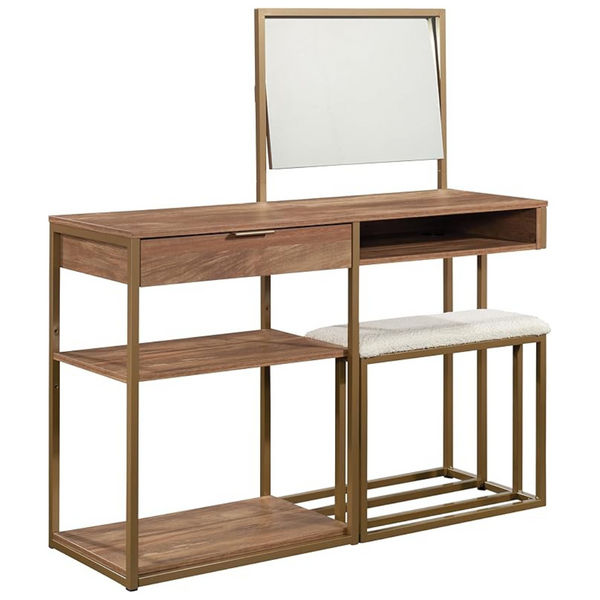 Sauder International Lux Vanity, Sindoori Mango Finish
