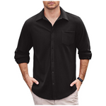 Coofandy Men's Long Sleeve Button Down Spring Fall Shirt
